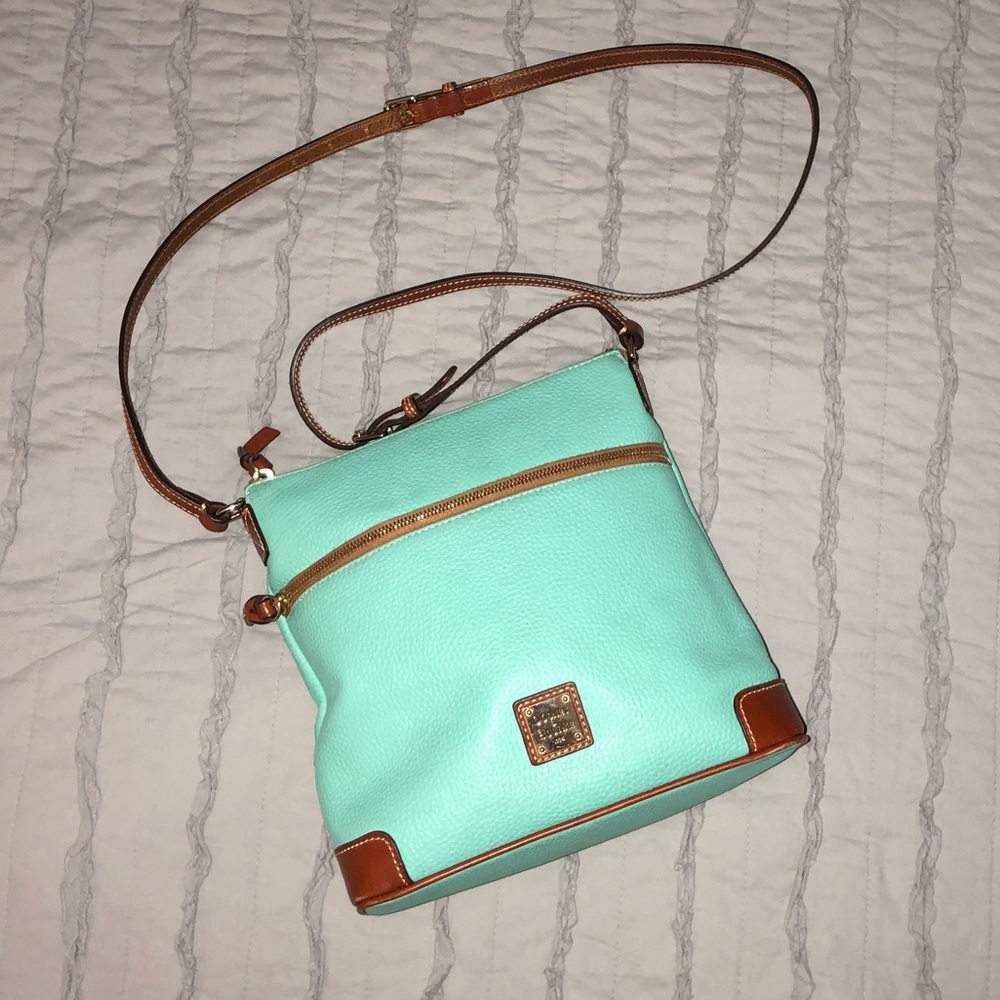 Authentic Dooney & Bourke Mint Pebble Crossbody